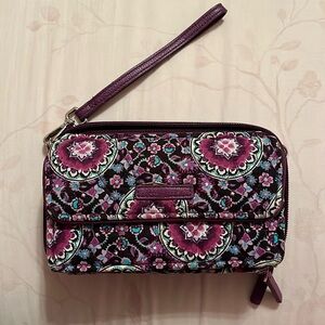 Purple Small Vera Bradley Wristlet/Crossbody